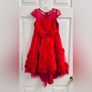 Rare Editions Red Christmas Dress, Size 4T